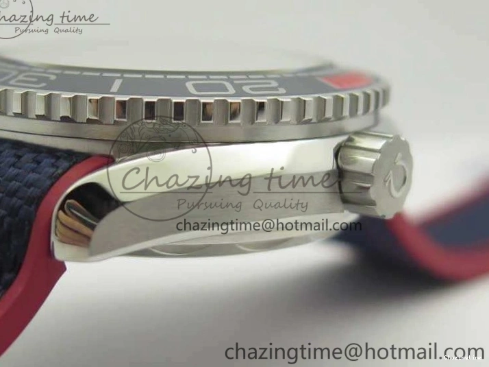 0125 Planet Ocean “Pyeongchang 2018” 43.5mm SS OMF 1:1 Best Edition Blue Dial On Nylon Strap A Soft 8082